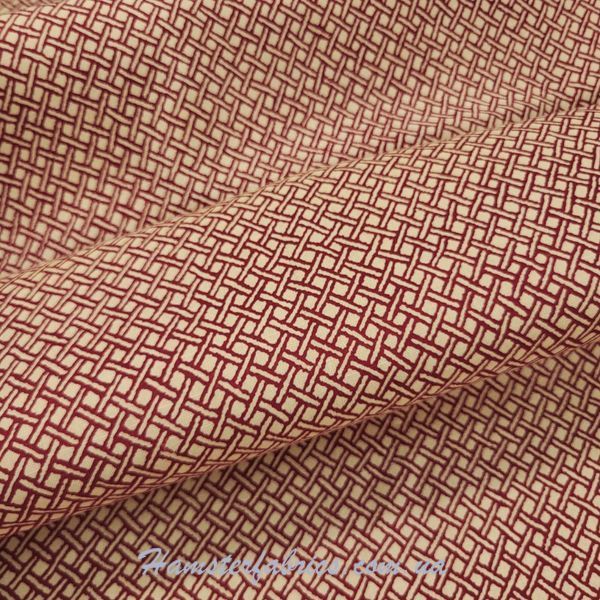 Story Lines Red Weave on Tan, Американська бавовна для рукоділля та одягу 17a-15a фото