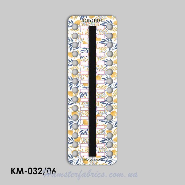 Жовті квіти Органайзер для муліне з магнітною стрічкою KM03206 фото