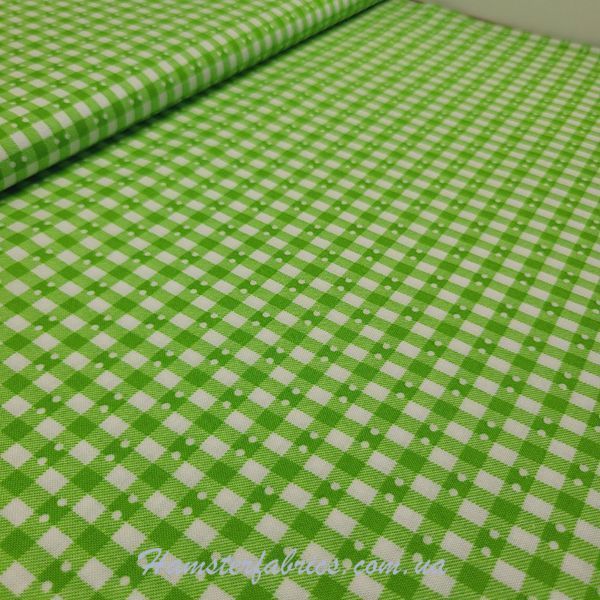 Plaid Green, Американська бавовна для рукоділля та одягу 676-73c фото