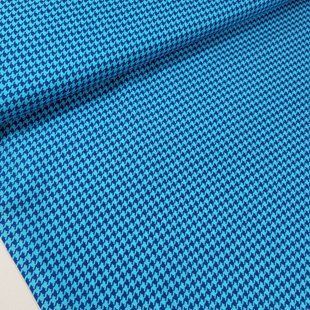 Houndstooth Blue, Американский хлопок для рукоделия и одежды 3c9-ii0 фото