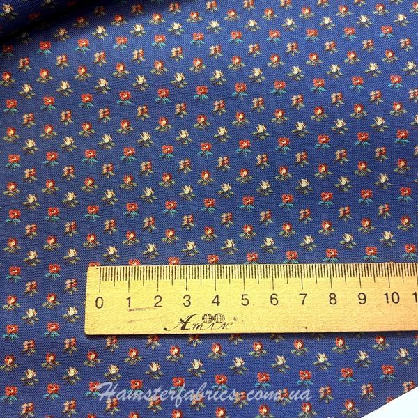 Ditsy Navy, Американский хлопок для рукоделия и одежды 117C-AU26 1 фото