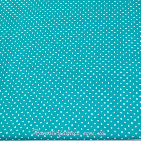 Classic Dot blue Американська бавовна для рукоділля, печворку, ляльок 0c3-07b фото