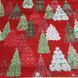 Snow Flower Christmas Trees Red Silver Бавовна для рукоділля та одягу  263-868 фото 2