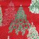 Snow Flower Christmas Trees Red Silver Бавовна для рукоділля та одягу  263-868 фото 4