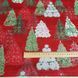 Snow Flower Christmas Trees Red Silver Бавовна для рукоділля та одягу  263-868 фото 6