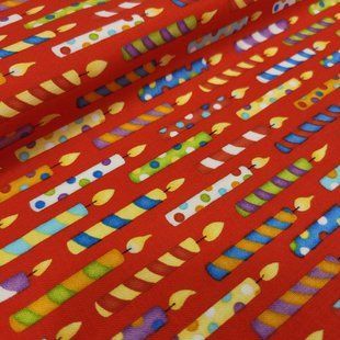 Birthday Candles Red, Американська бавовна для рукоділля та одягу ca7-7b7 фото