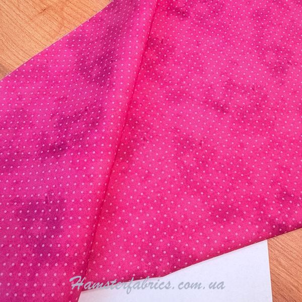 Pin Dots on Mottled Fuchsia, Американский хлопок для рукоделия и одежды 94a-8cb фото