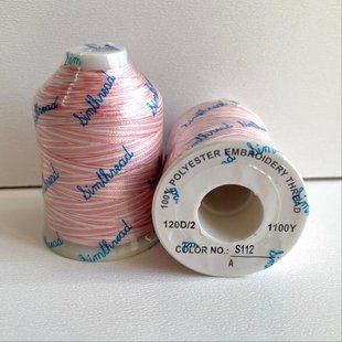 Нитки №120 Multicolor колір 112 "Pink" Polyester Embroidery 1000 м 08a-8c2 12 фото