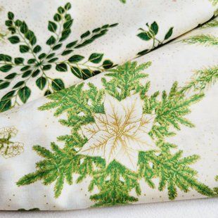 Snow Flower Ivory Бавовна для рукоділля та одягу  0b5-a22 фото