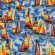 Colorful Sailboats, Американська бавовна для рукоділля та одягу 704-084 фото 4