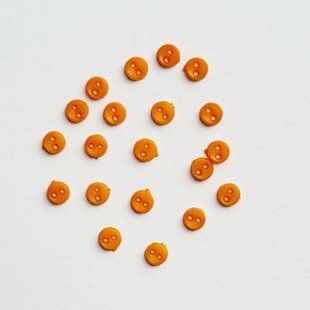 Пуговицы кукольные 4 мм оранжевые i4i-c12 фото
