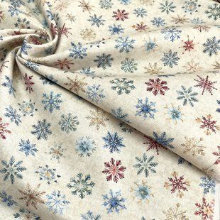 Snowflake Dance Cream Digital, Американский хлопок для рукоделия и одежды a3i-i55 фото