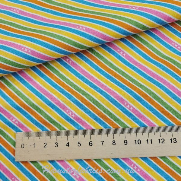 Unicorn Stripe, Американська бавовна для рукоділля та одягу 0i1-cb4 фото