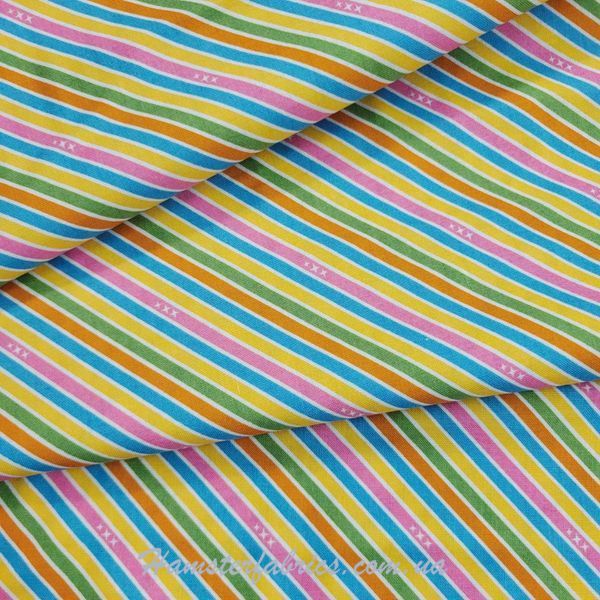 Unicorn Stripe, Американська бавовна для рукоділля та одягу 0i1-cb4 фото