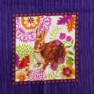 Animal Block Panel Бавовна для рукоділля та одягу c0i-i69 4 фото