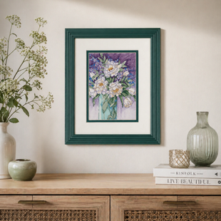 Белые пионы White Peonies набор для вышивания мулине 65074D фото