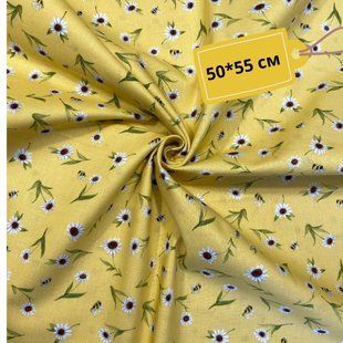 Yellow Daisy Toss, Американский хлопок для рукоделия и одежды 82a-9i3 1 фото