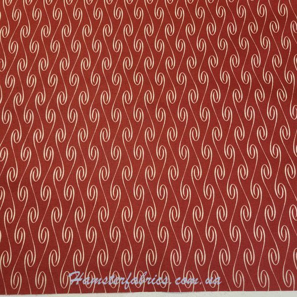 Red Swirls, Американский хлопок для рукоделия и одежды  0c4-362 фото