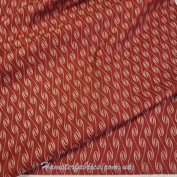 Red Swirls, Американский хлопок для рукоделия и одежды  0c4-362 фото