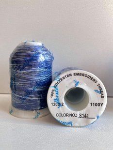 Нитки №120 Multicolor колір 144 Polyester Embroidery 08a-8c2 16 фото