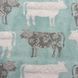 Cows - Aqua, Американский хлопок для рукоделия и одежды 432-018 1 фото 3