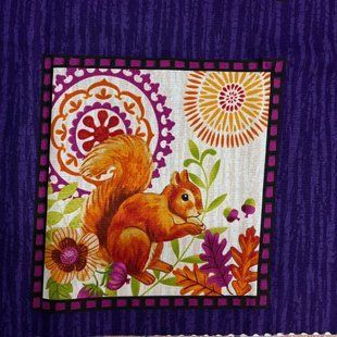 Animal Block Panel Бавовна для рукоділля та одягу c0i-i69 6 фото