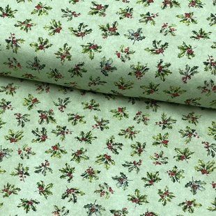 Holly Jolly Light Green Digital, Американский хлопок для рукоделия и одежды cc7-7c8 фото