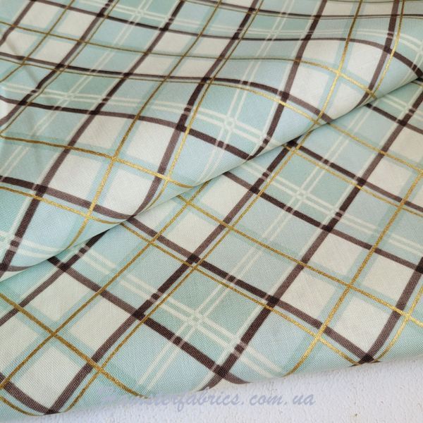 Tea Green Autumn Plaid, Американский хлопок для рукоделия и одежды  a28-c01 фото