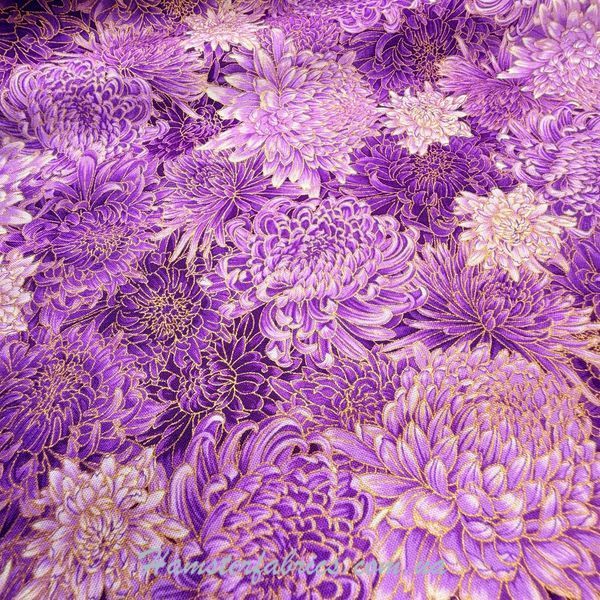 Chrysanthemum Metallic, Американский хлопок для рукоделия и одежды A7-113A-A25 фото