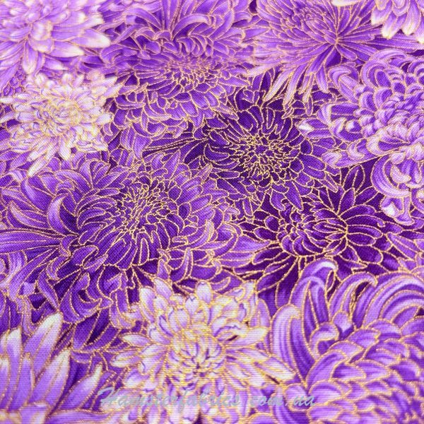 Chrysanthemum Metallic, Американский хлопок для рукоделия и одежды A7-113A-A25 фото