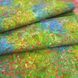Batik Flower Buds Parrot Green, Батик для рукоделия и одежды, американский хлопок 19b-675 фото 6