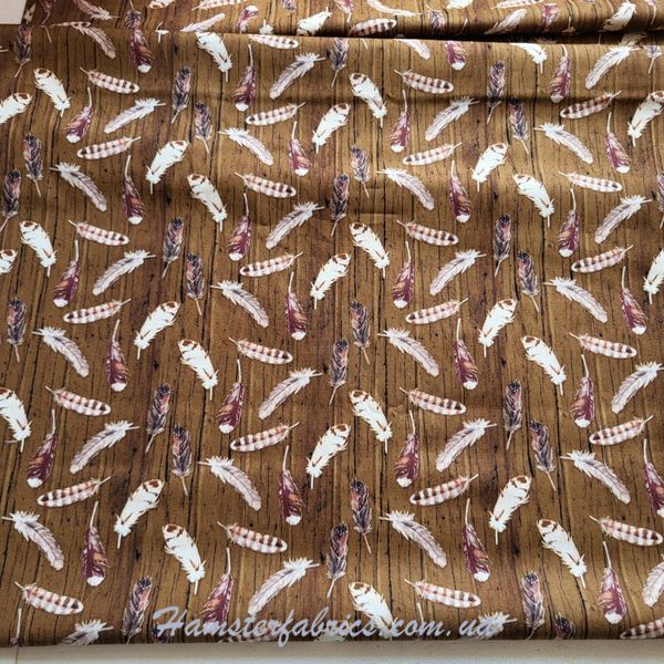 Хлопок для рукоделия и одежды Feather Wood Brown 354-8a4 фото