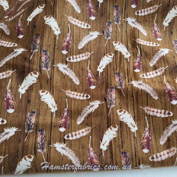 Хлопок для рукоделия и одежды Feather Wood Brown 354-8a4 фото