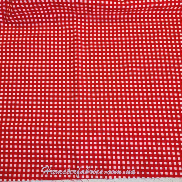 GINGHAM RED, Американська бавовна для рукоділля та одягу 992-86c фото
