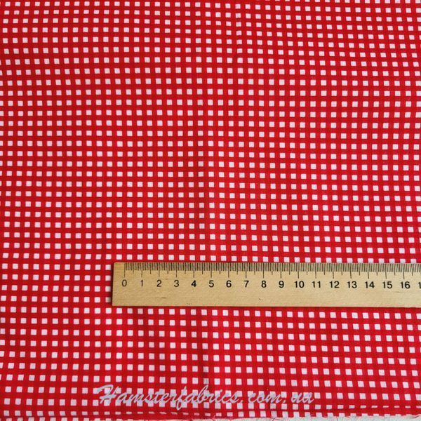 GINGHAM RED, Американська бавовна для рукоділля та одягу 992-86c фото