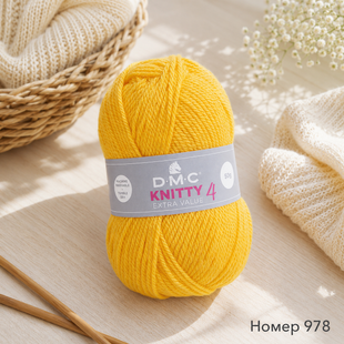 978 Пряжа DMC Knitty 4, 100% акрил 978Knitty4 фото