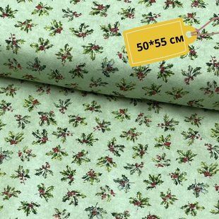 Holly Jolly Light Green Digital, Американский хлопок для рукоделия и одежды cc7-7c8 1 фото