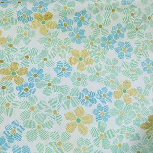 Flower Aqua Metallic, Американский хлопок для рукоделия и кукол 61c-9a4 фото