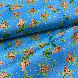 Metaliic Pinecones, Американский хлопок для рукоделия и одежды 75-A9 фото