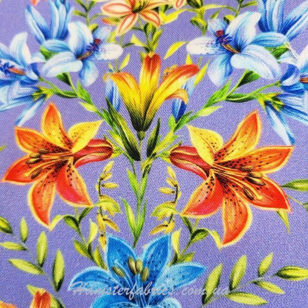 Lily - Garden Blooms, Американский хлопок для рукоделия и одежды  39i-553 фото