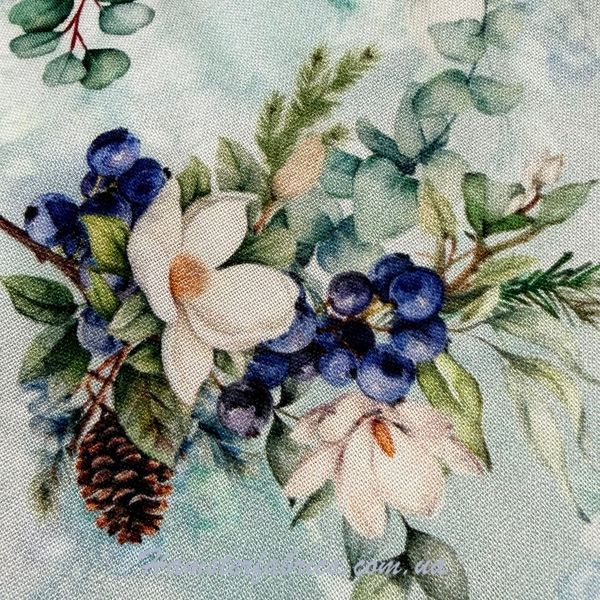 Garden Berries and Pinecones, Американский хлопок для рукоделия и одежды 16-A9 фото