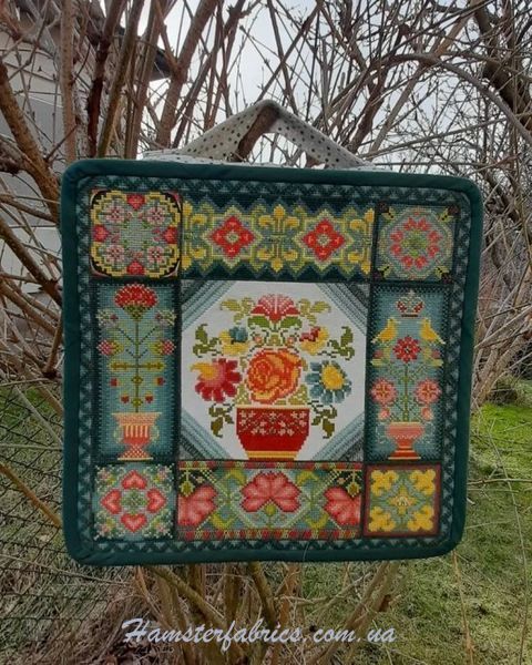 Рассветный летний садик Авроры (Aurora Summer Garden Sampler Cross Stitch) Печатная схема VP-014-AUR-PR фото