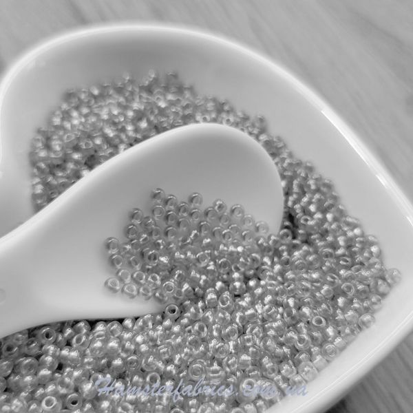 08149 Сірий світлий, кристальний перламутровий чешський бісер Preciosa 10/0 331-19001-08149 фото