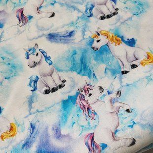 Unicorn Clouds Allover Хлопок для рукоделия и одежды  6c6-1a9 фото