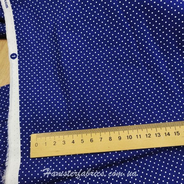 Mini Dots - Navy White, Американский хлопок для рукоделия и одежды c2b-4a2 1 фото