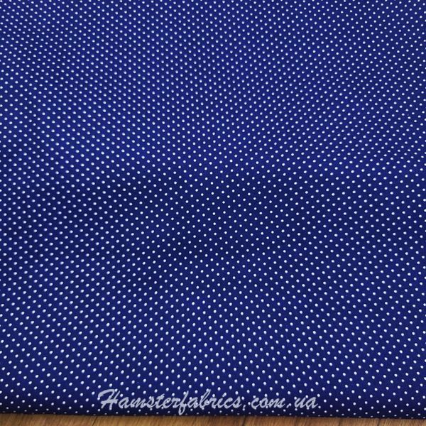 Mini Dots - Navy White, Американский хлопок для рукоделия и одежды c2b-4a2 1 фото