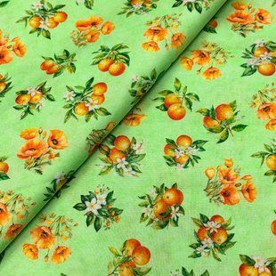 Orange Grove - Pistachio Green, Американский хлопок для рукоделия и одежды 729-397 фото