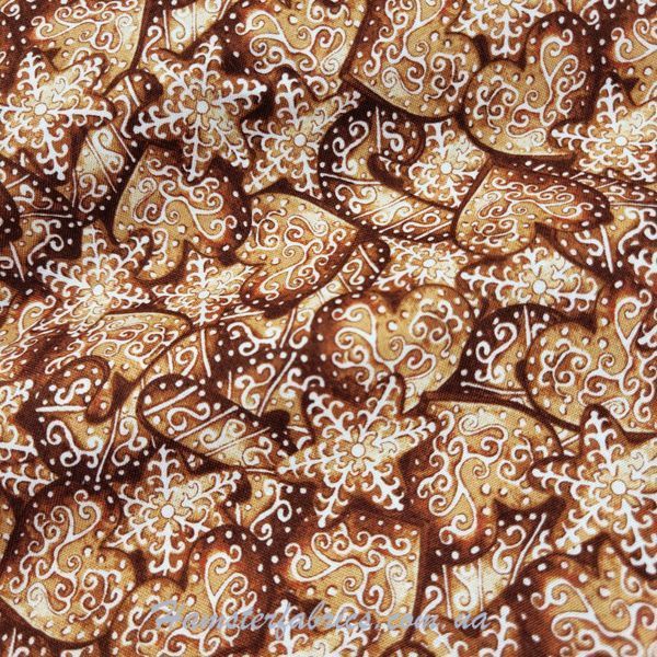 GINGERBREAD COOKIE, Американский хлопок для рукоделия и одежды 992-3bb фото