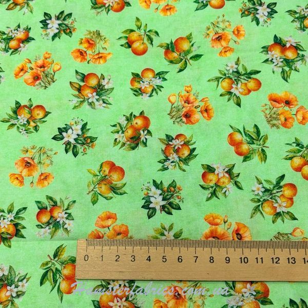 Orange Grove - Pistachio Green, Американский хлопок для рукоделия и одежды 729-397 фото