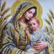 Мадонна с младенцем (в серебре и золоте) Схема для вышивки бисером  B752 фото 2